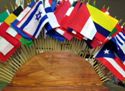 Timber flag base only to hold 50 desk flags size 150 x 100mm