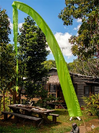 Coloured event flag and pole 7m @ $ 115.- p/set